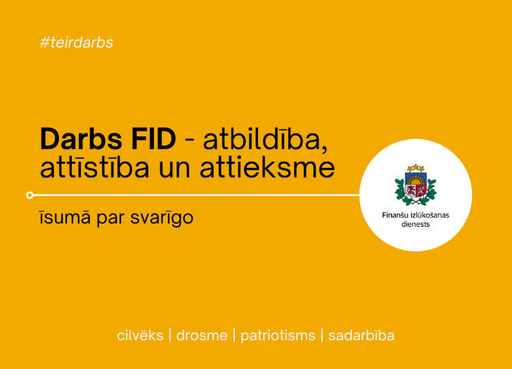 Darbs FID – atbildība, attīstība un attieksme